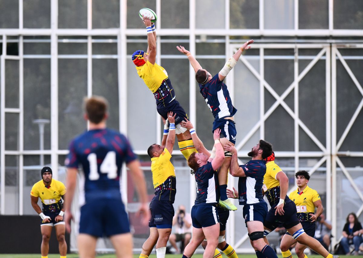 Naționala de rugby din România, eșec cu SUA pe Arcul de Triumf