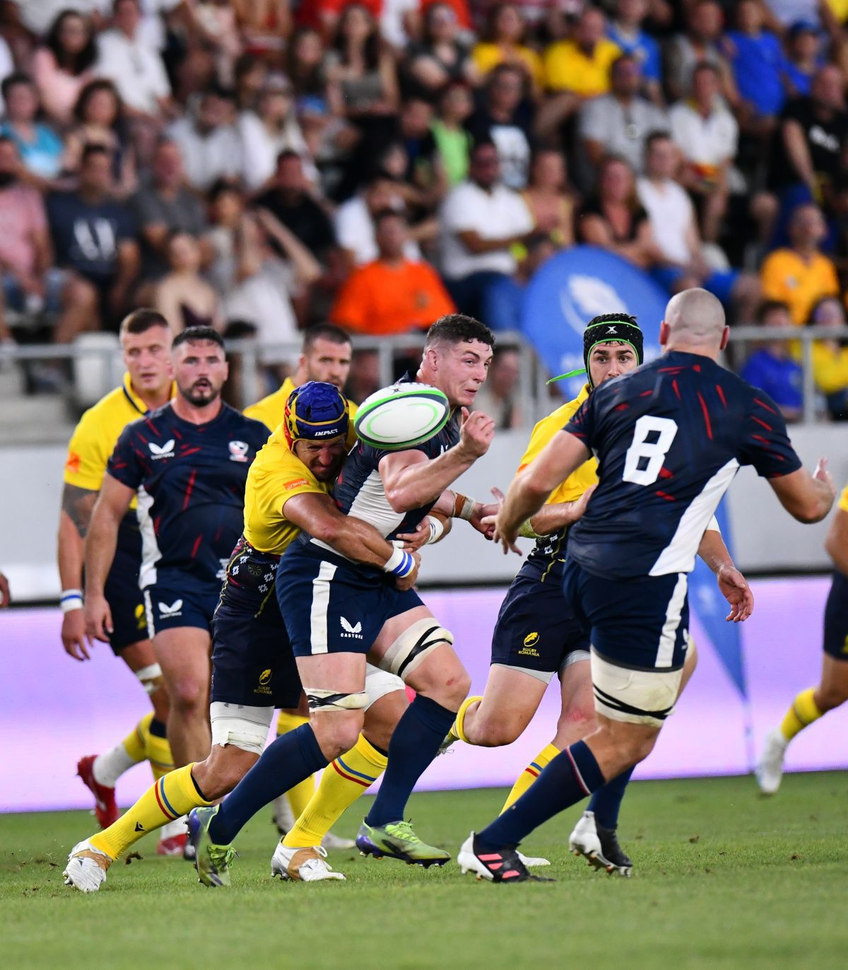 Naționala de rugby din România, eșec cu SUA pe Arcul de Triumf