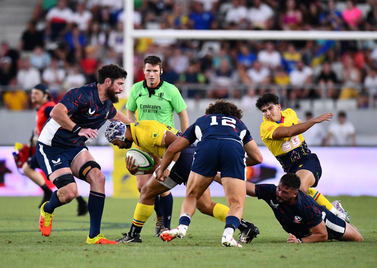 Naționala de rugby din România, eșec cu SUA pe Arcul de Triumf