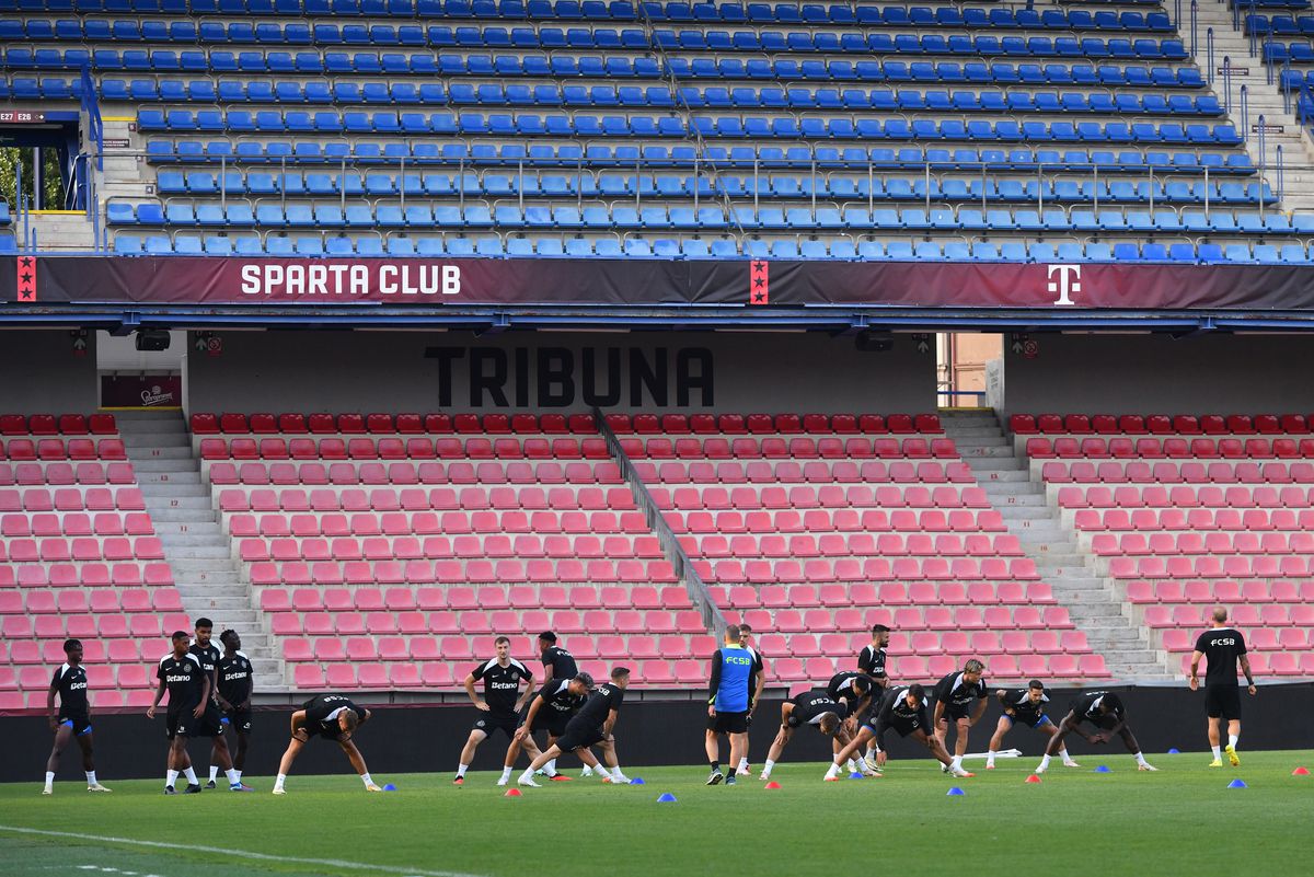 Antrenament FCSB înainte de turul cu Sparta Praga