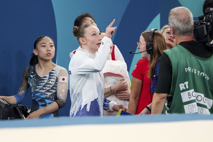 Ana Bărbosu finala olimpică la sol Paris 2024 Foto: Raed Krishan (Paris)