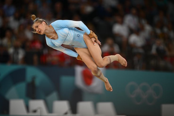 Sabrina Voinea finala olimpică la sol Paris 2024 Foto: Raed Krishan (Paris)