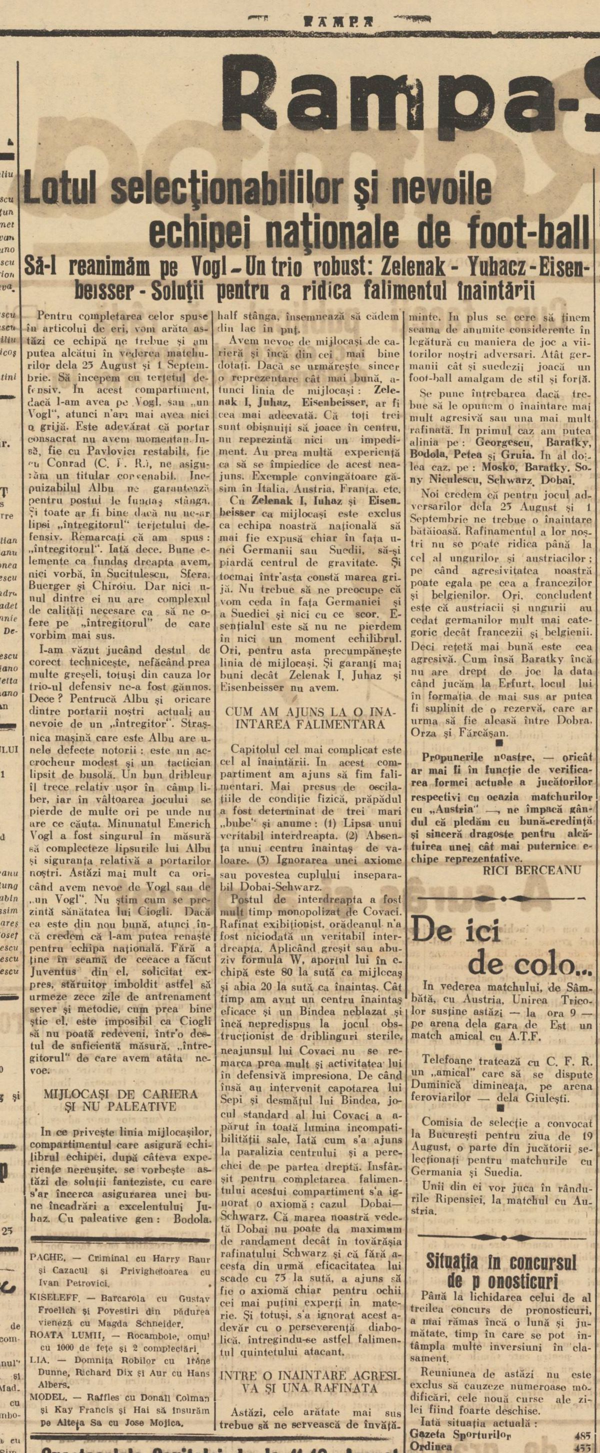 Ion Zelenak - fost internațional