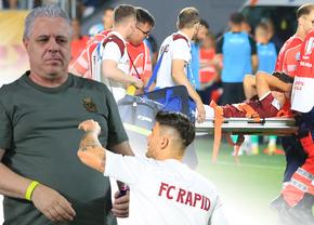 10 detalii din stadion de la Rapid - Sepsi » Șumudică și Săpunaru, derapaje în serie + Burmaz transportat de urgență la Spitalul Militar