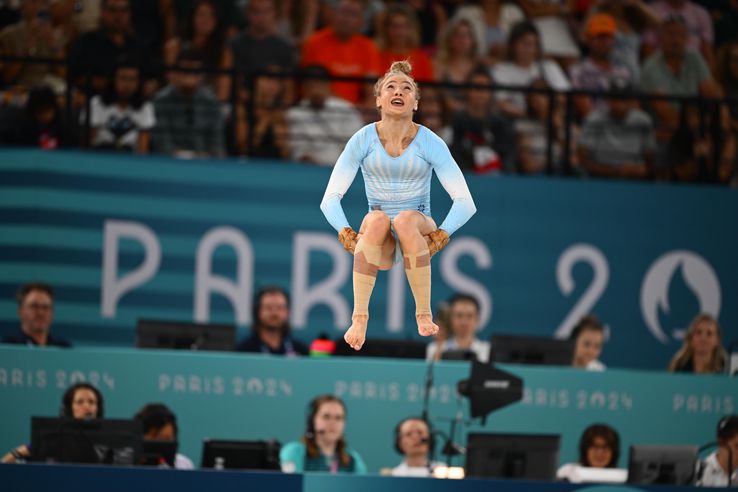 Sabrina Voinea finala olimpică la sol Paris 2024 Foto: Raed Krishan (Paris)