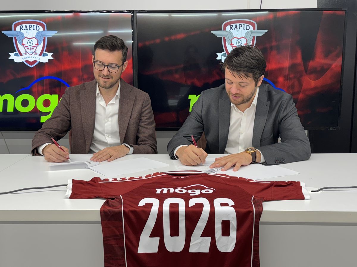 Mogo România continuă parteneriatul cu FC Rapid și face un pas în față: sponsor oficial pe tricourile echipei giuleștene