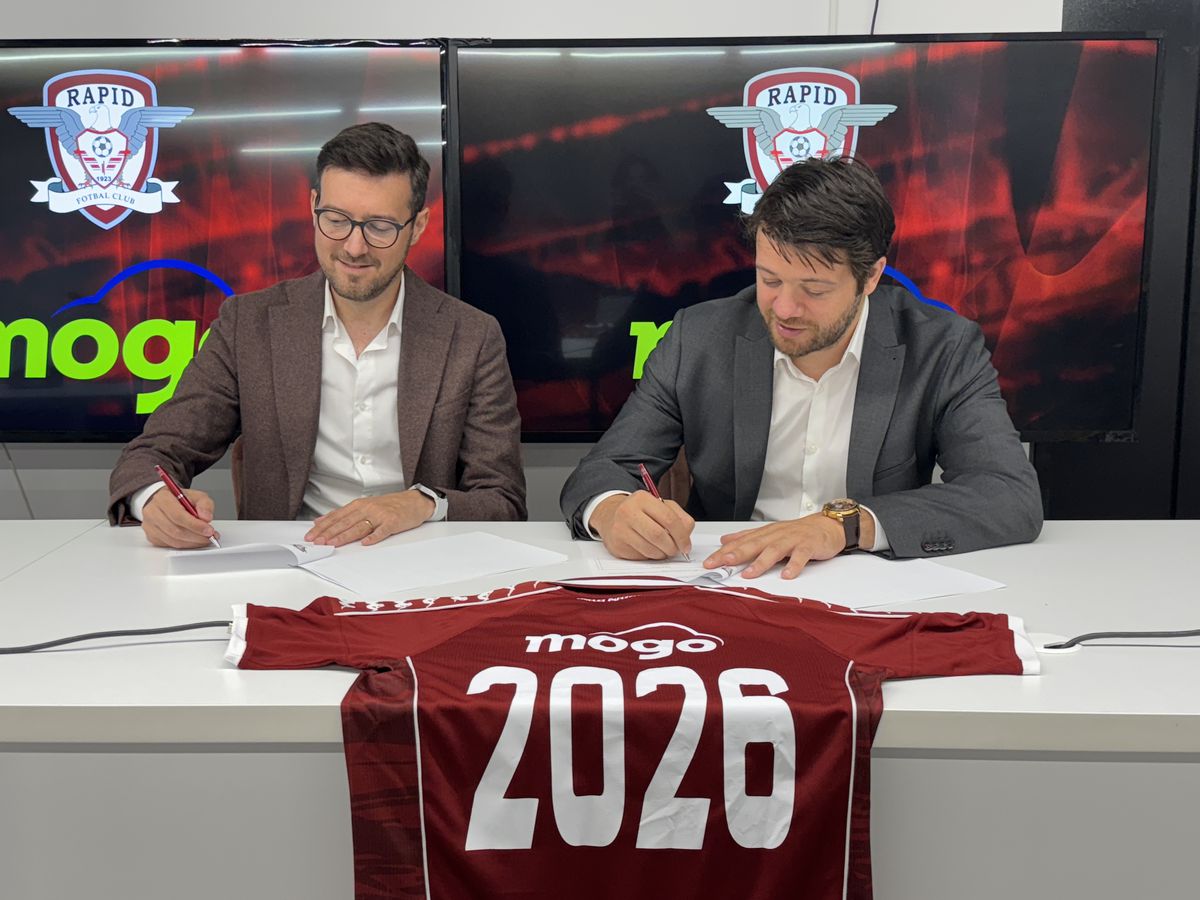 Mogo România continuă parteneriatul cu FC Rapid și face un pas în față: sponsor oficial pe tricourile echipei giuleștene
