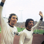 Gerd Müller, alături de bunul său prieten Franz Beckenbauer la naționala Germaniei