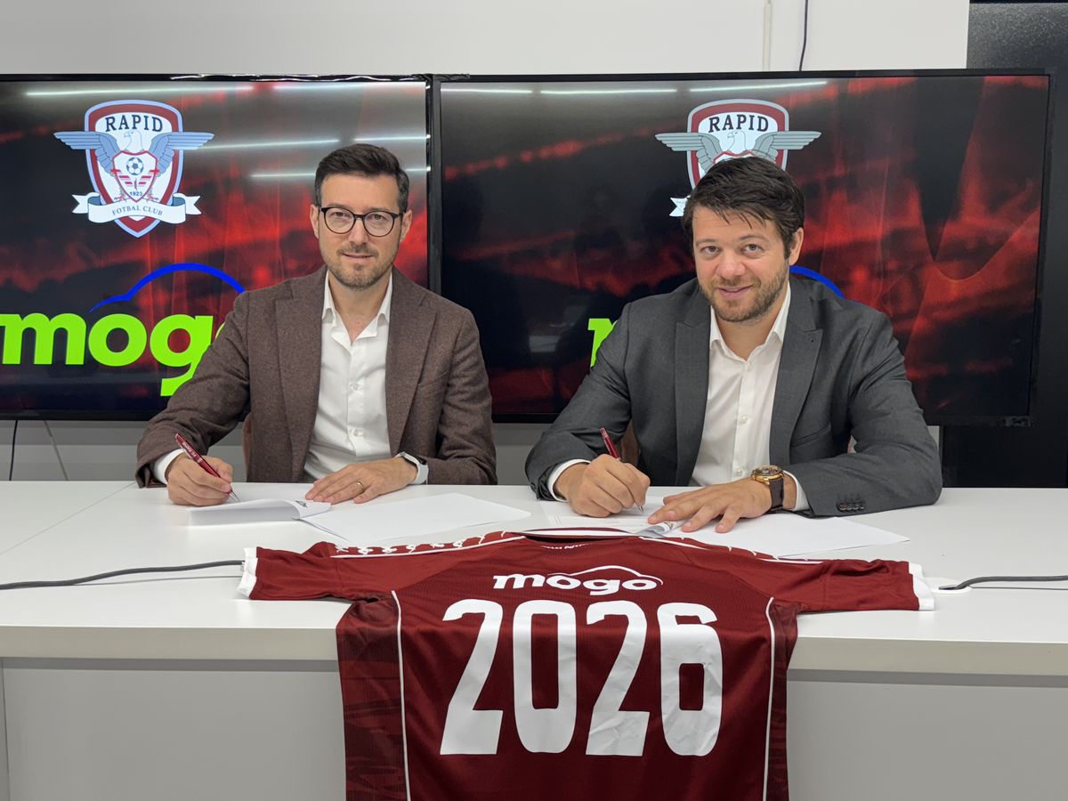Mogo România continuă parteneriatul cu FC Rapid și face un pas în față: sponsor oficial pe tricourile echipei giuleștene