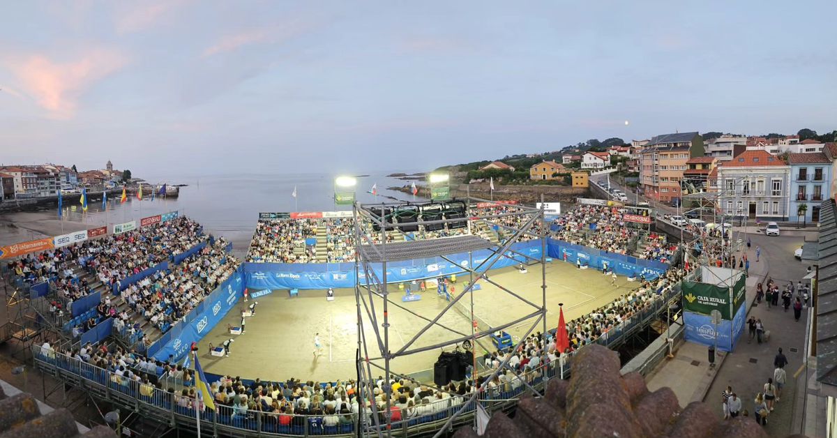 Imagini fenomenale cu turneul de tenis pe plajă din Luanco