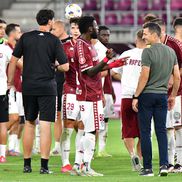 Costel Gâlcă și Antoine Baroan, după Rapid - Botoșani/ foto: Cristi Preda (GSP)