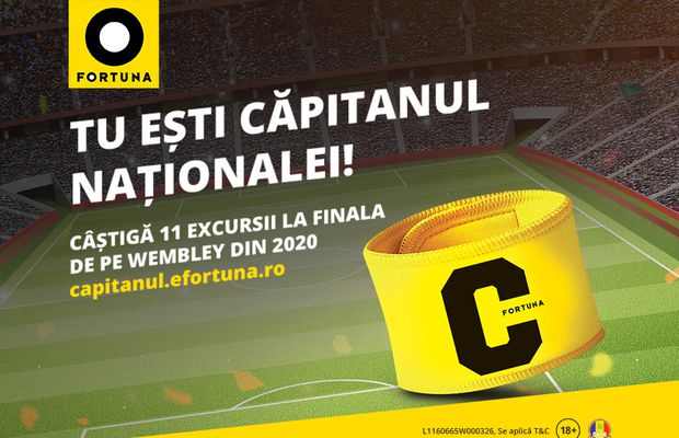 Tu ești Căpitanul! Poartă banderola și du-te pe Wembley la finala din 2020!
