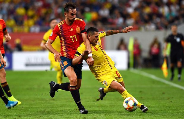 ROMÂNIA - SPANIA 1-2 // VIDEO Nicolae Stanciu a obținut tricoul lui Sergio Ramos după meci: „I l-a cerut Florin Andone”