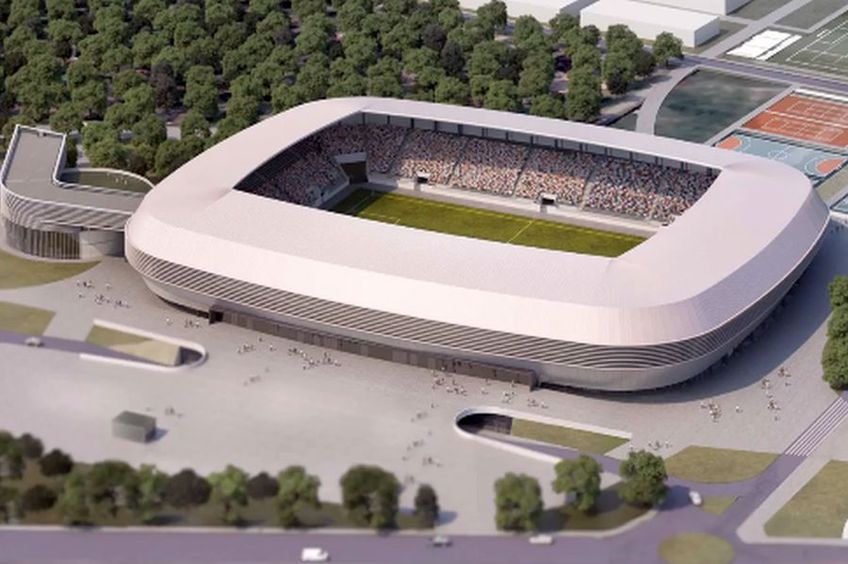 Așa va arăta stadionul din Oradea // foto: captură Facebook @ Florin Birta
