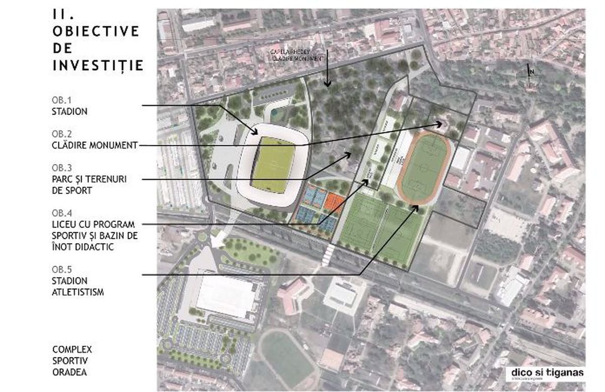 FOTO Oradea ar putea avea un stadion nou » Proiect de anvergură: un întreg complex sportiv cu hotel și tribună flexibilă