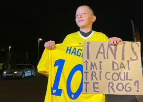 Ianis Hagi a făcut fericit un copil din tribunele Arenei Naționale