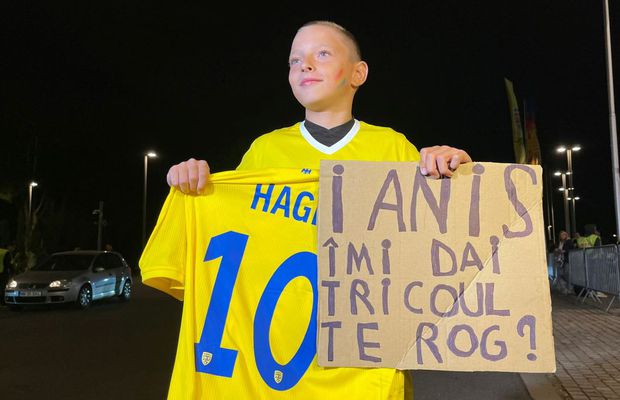Ianis Hagi a făcut fericit un copil din tribunele Arenei Naționale