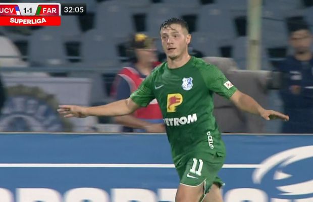 Torje, back in business! Lob de la 20 de metri peste portarul Craiovei