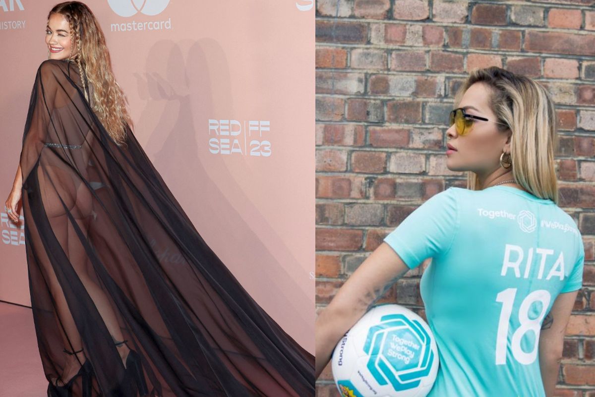 Cântăreața care promovează fotbalul în rândul femeilor, apariție îndrăzneață! Fotografii au rămas muți când artista s-a întors cu spatele