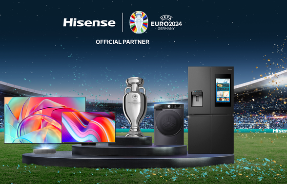 Hisense extinde parteneriatul strategic cu UEFA, pentru sponsorizarea EURO 2024 si preia calitatea de sponsor global al UEFA EURO 2024