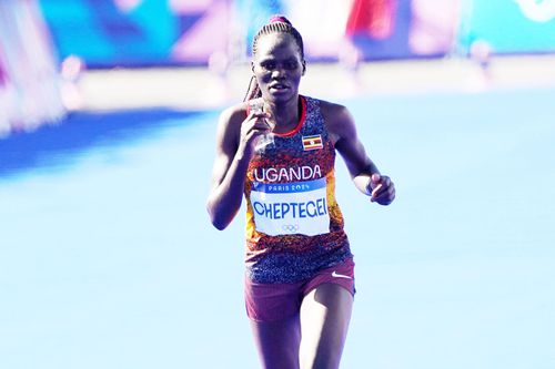 Rebecca Cheptegei, în proba de maraton de la Jocurile Olimpice de la Paris 2024, foto: Imago Images