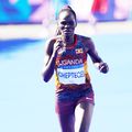 Rebecca Cheptegei, în proba de maraton de la Jocurile Olimpice de la Paris 2024, foto: Imago Images