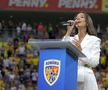Mira a interpretat imnul României la meciul amical cu Canada / Foto: Ionuț Iordache GSP