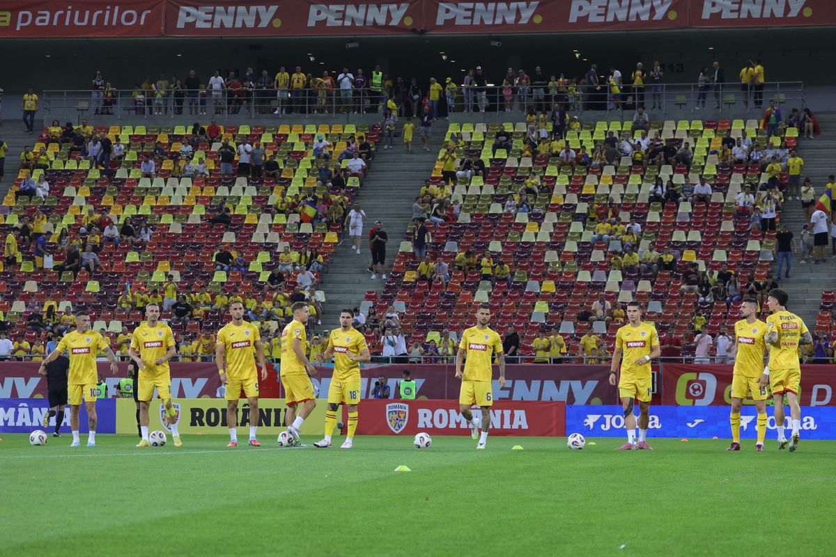 Imagini din stadion, înainte de România - Canada
