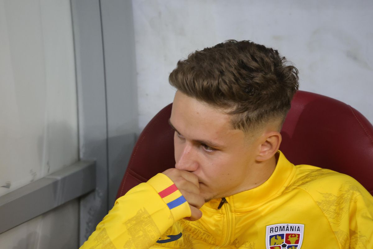 Louis Munteanu s-a accidentat la încălzire înainte de România - Canada / Foto: Ionuț Iordache GSP