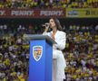 Mira, intonând imnul României / Foto: Ionuț Iordache GSP