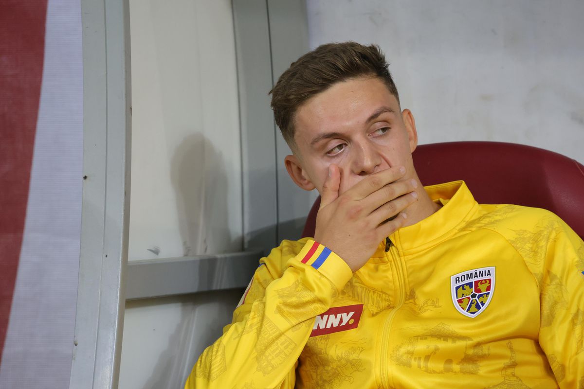 Louis Munteanu s-a accidentat la încălzire înainte de România - Canada / Foto: Ionuț Iordache GSP