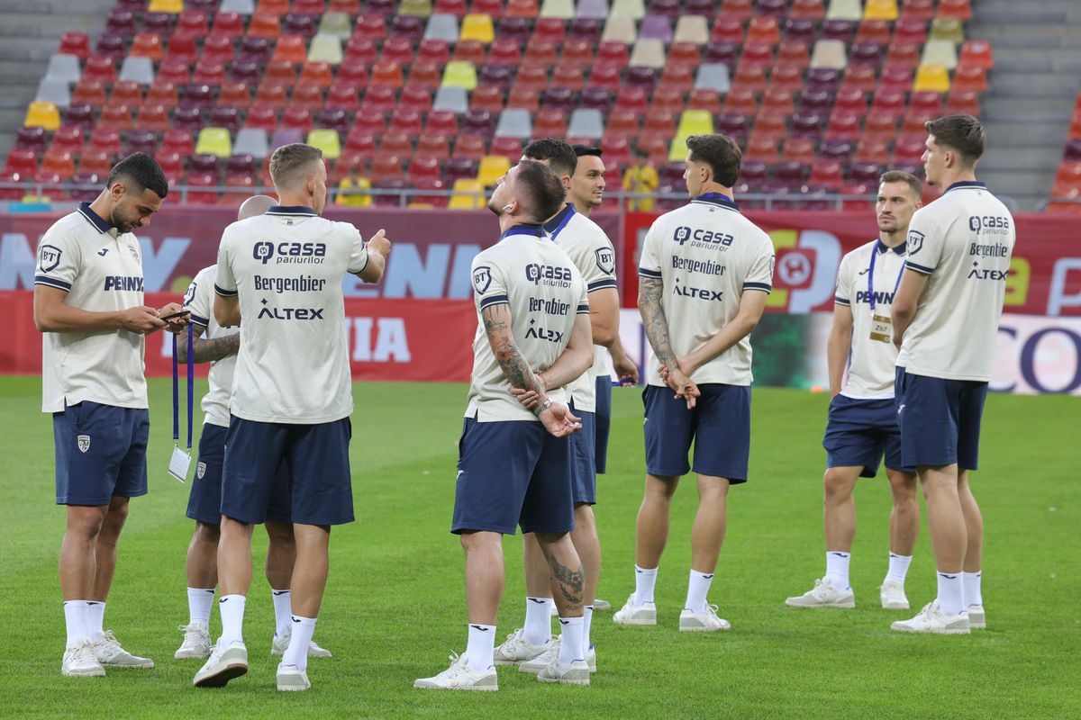 Imagini din stadion, înainte de România - Canada