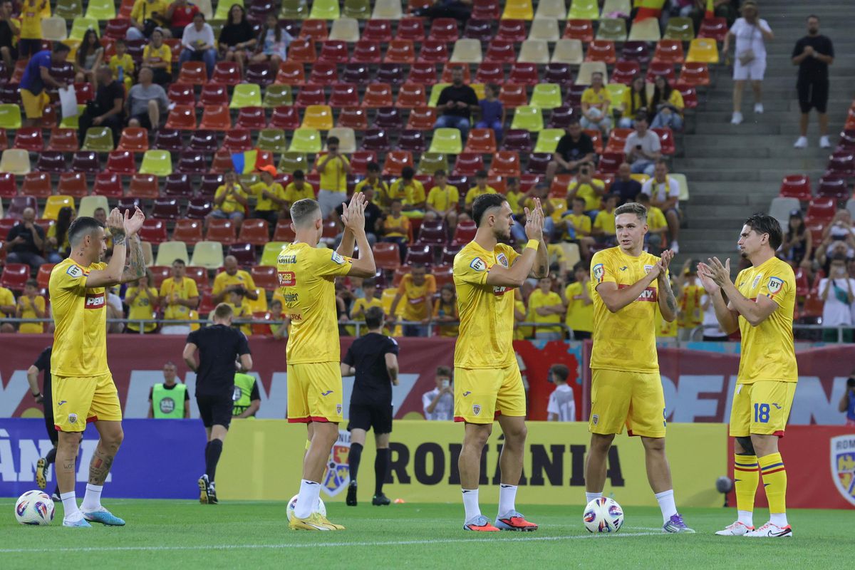 Imagini din stadion, înainte de România - Canada