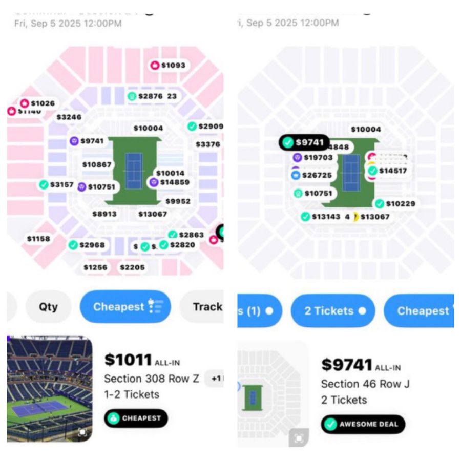 Cele mai scumpe bilete din istoria US Open la semifinala Djokovic - Alcaraz