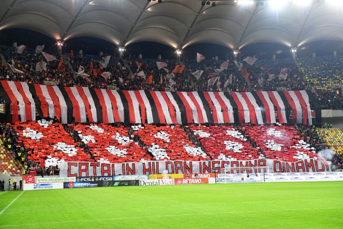 FCSB - DINAMO // GALERIE FOTO & VIDEO PCH, scenografie în memoria lui Cătălin Hîldan la începutul meciului » Răspunsul Peluzei Roș-Albastre