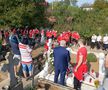 VIDEO Cosmin Contra și jucătorii lui Dinamo au mers azi la mormântul lui Cătălin Hîldan » Momente emoționante la Brănești