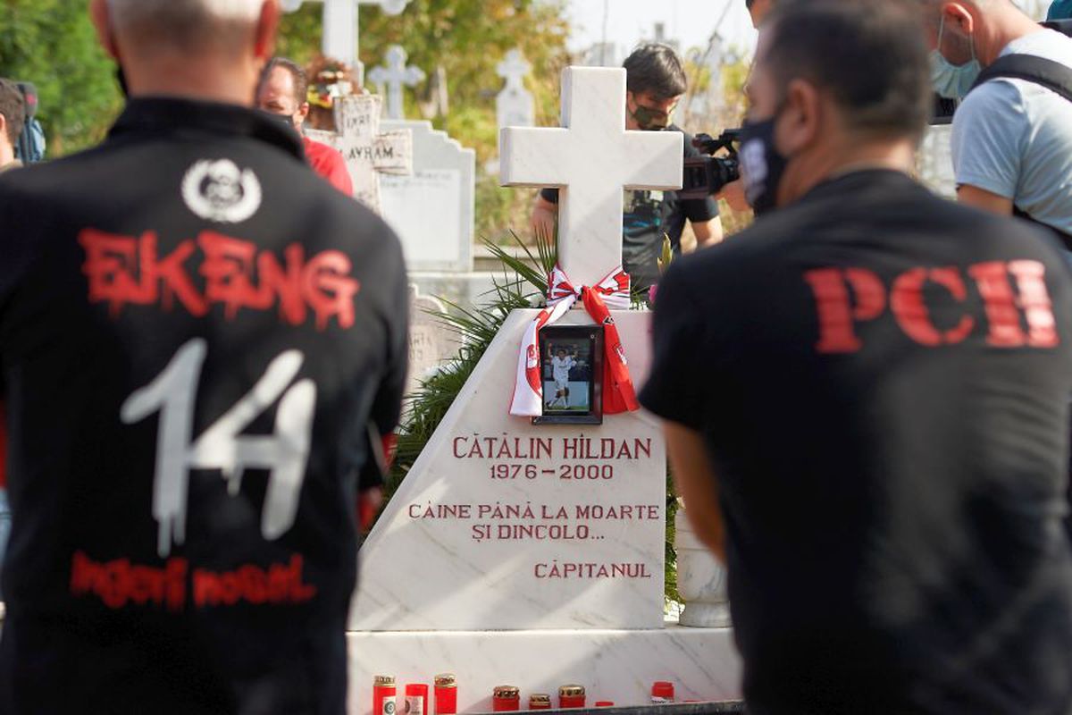 VIDEO Cosmin Contra și jucătorii lui Dinamo au mers azi la mormântul lui Cătălin Hîldan » Momente emoționante la Brănești