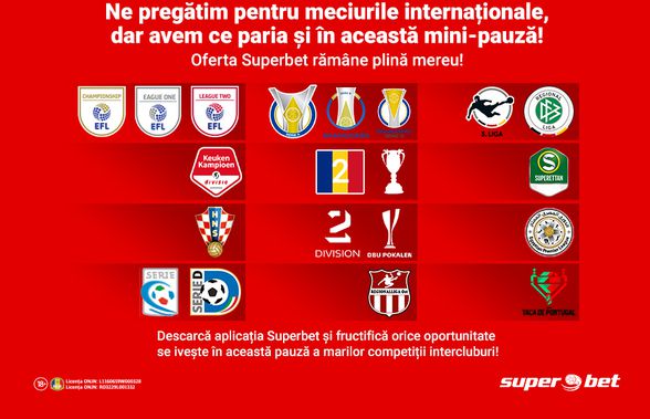 Multe Cupe și ligi inferioare sunt de pariat în această perioadă! Tu cu cine îți faci încălzirea pentru partidele internaționale?