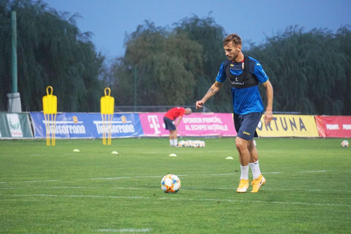 FOTO România U21 s-a antrenat sub comanda lui Adi Mutu