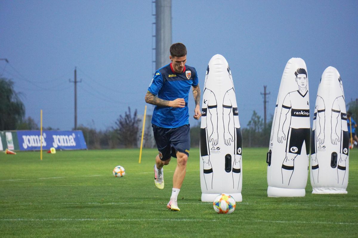 FOTO România U21 s-a antrenat sub comanda lui Adi Mutu