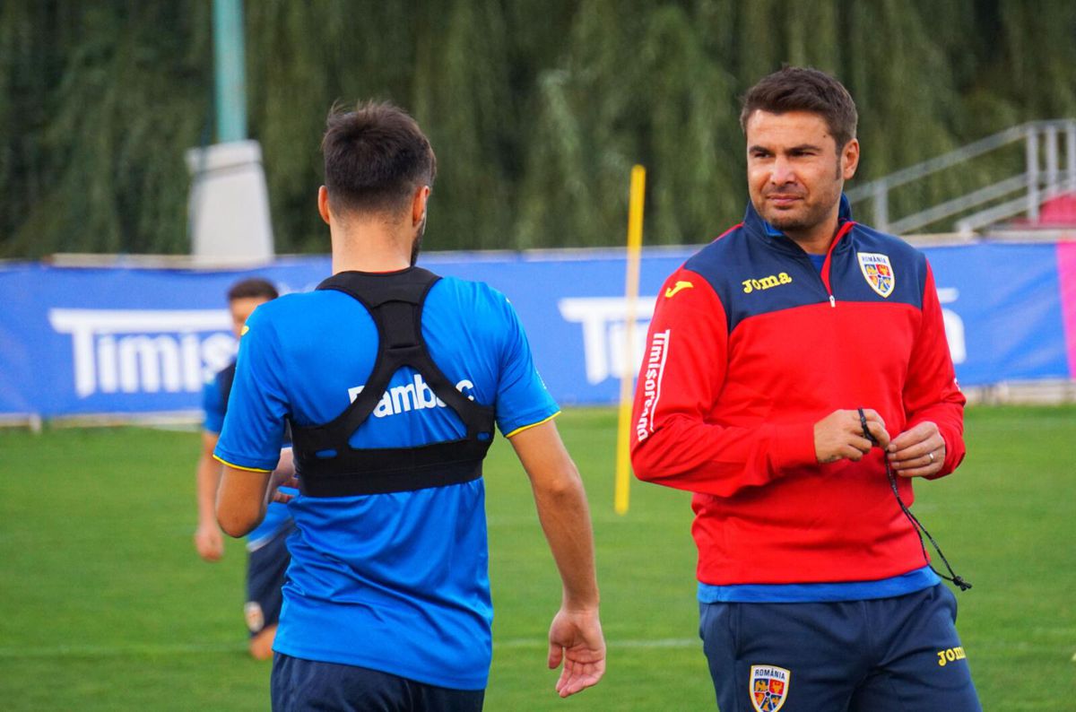 FOTO România U21 s-a antrenat sub comanda lui Adi Mutu