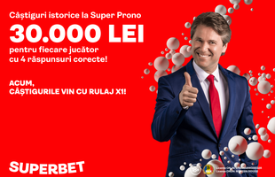 SuperCâștig la SuperProno: câte 30.000 de lei pentru doi jucători SuperNorocoși.