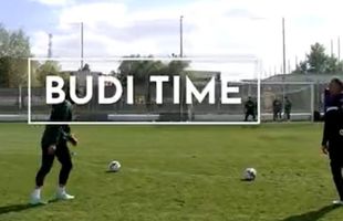 „It's Budi time!” » „Vrăjitorul” Budescu a înscris dintr-o poziție imposibilă la antrenamentul de azi al FCSB-ului