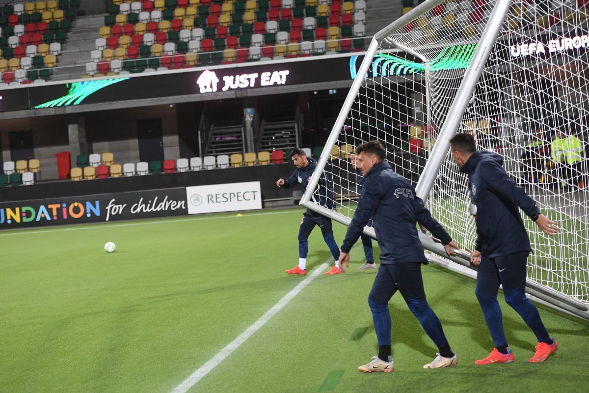 FCSB, antrenament înainte de Silkeborg