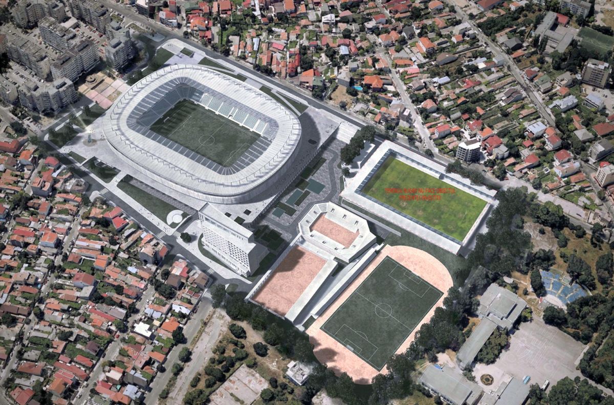 Guvernul a aprobat proiectul de aproape 100 de milioane de euro pentru noul stadion „Gheorghe Hagi” din Constanța