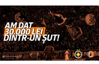 Cum a reusit un fan roș-albastru să câștige 30.000 lei la meciul favoriților