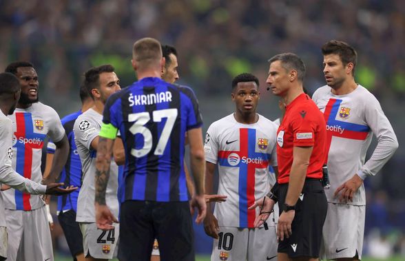 „Hoție pe față! Nu e coincidență” » Barcelona face plângere la UEFA împotriva arbitrului VAR de la meciul cu Inter: 3 capete de acuzare