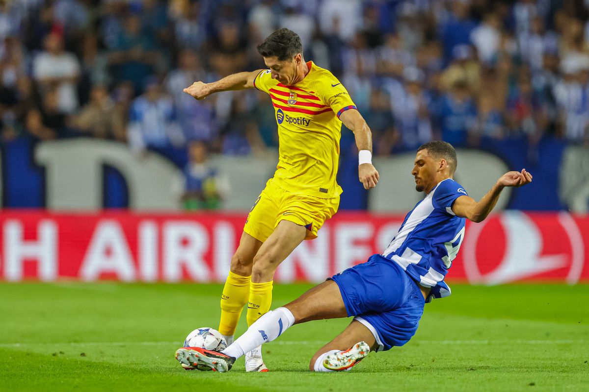 Robert Lewandowski s-a accidentat în Porto - Barcelona
