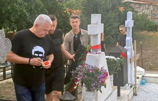 Dinamoviștii, la mormântul lui Cătălin Hîldan » Imagini emoționante la 23 de ani de la decesul „Unicului Căpitan”