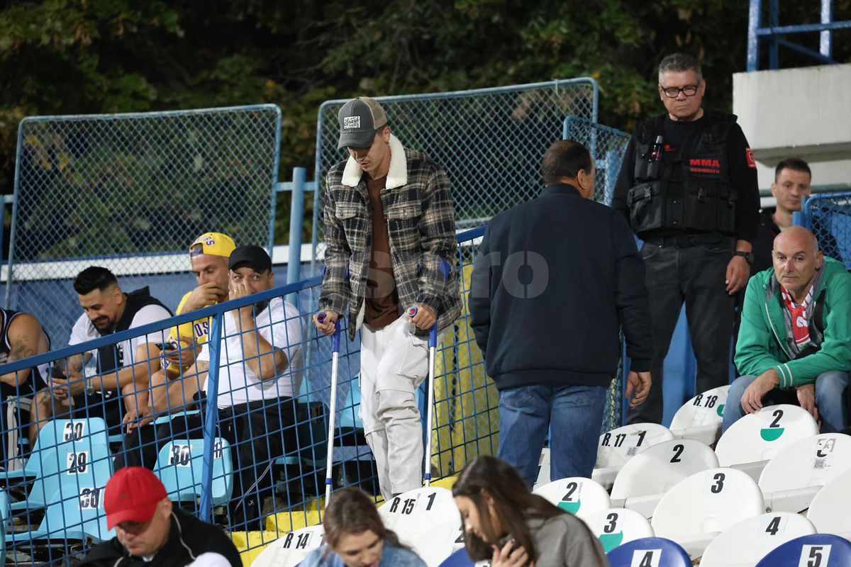 Cristian Chira, în cârje la Oțelul - Universitatea Craiova » Dialog exclusiv cu GSP: „Aștept rezultatul de la RMN și sper să scap de operație”